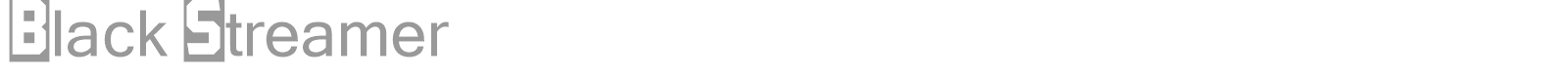 Black Streamer font preview